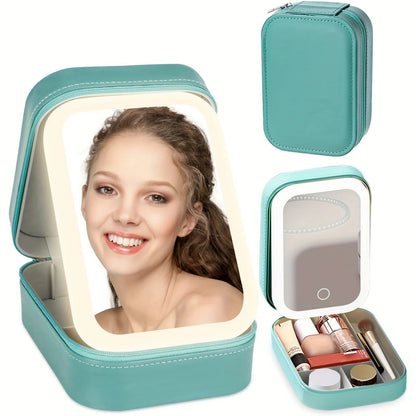 LED Makeup Bag with Mirror