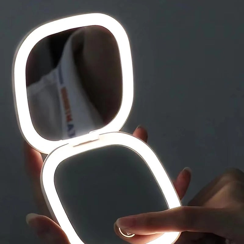 LED 5X 10X Small Makeup Mirror