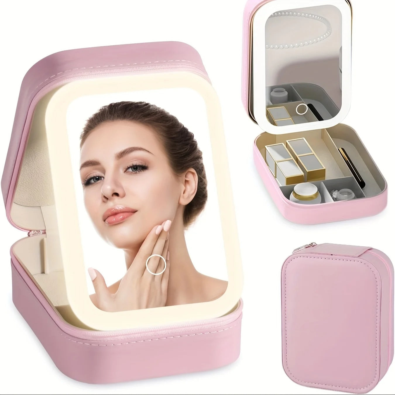 LED Makeup Bag with Mirror