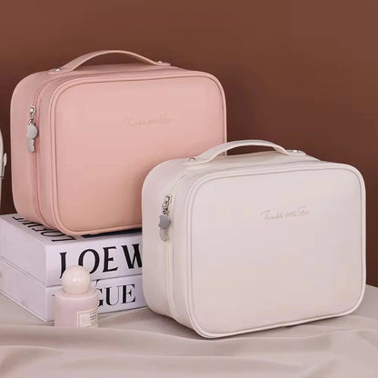 Multi-Compartment Cosmetic Bag