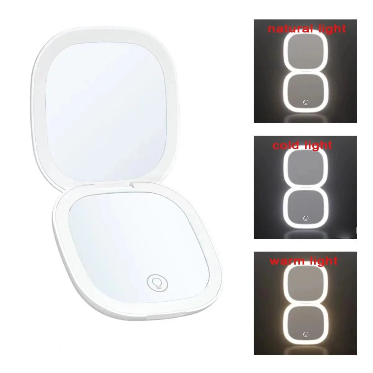 LED 5X 10X Small Makeup Mirror