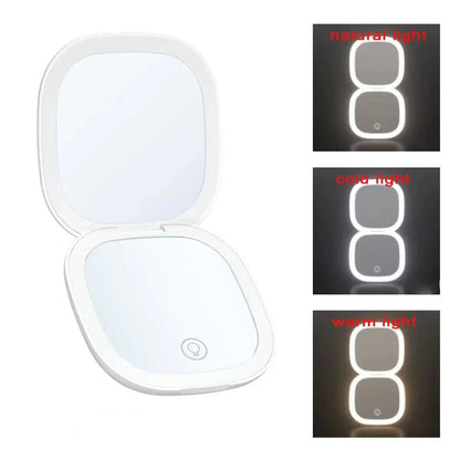 LED 5X 10X Small Makeup Mirror