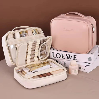 Multi-Compartment Cosmetic Bag