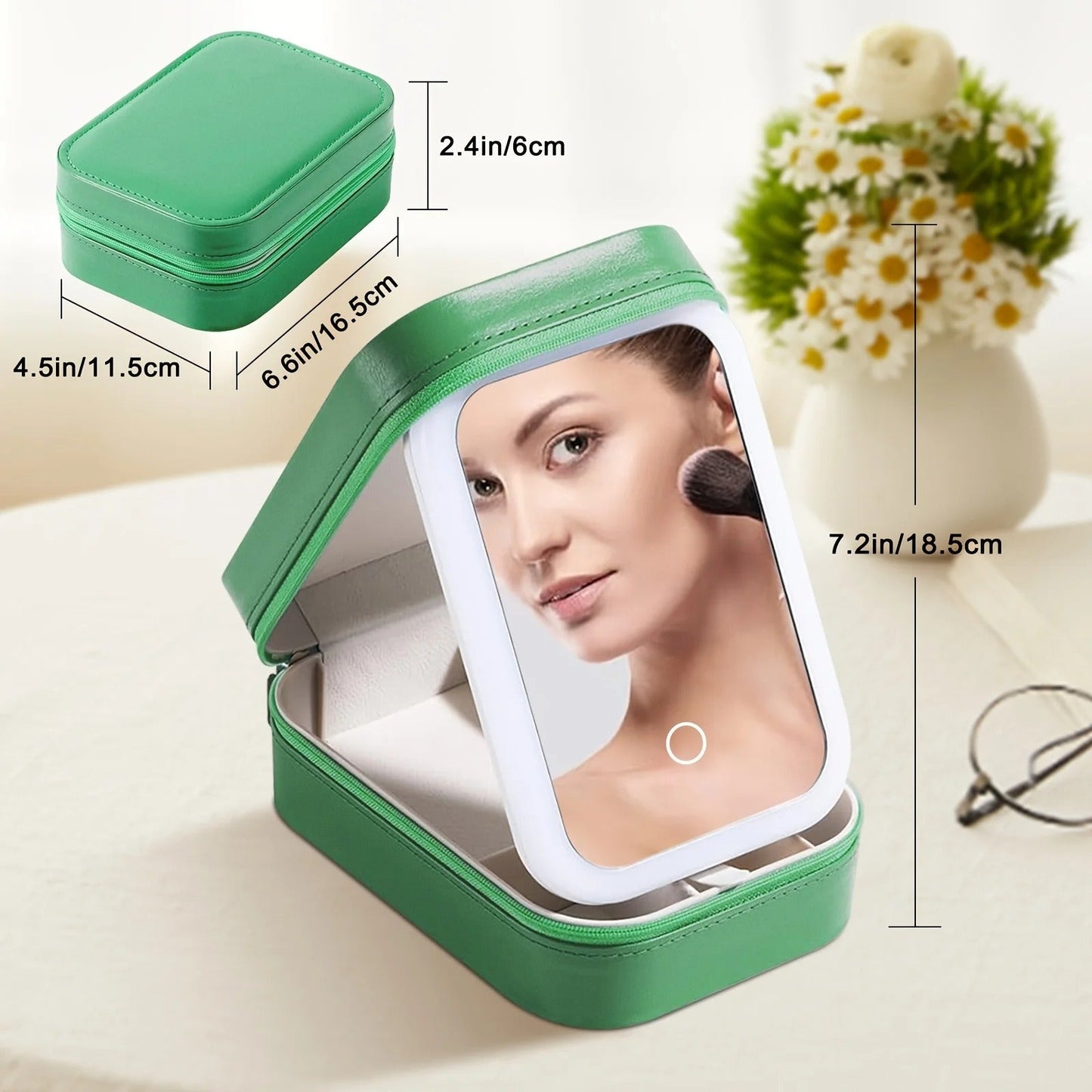 LED Makeup Bag with Mirror