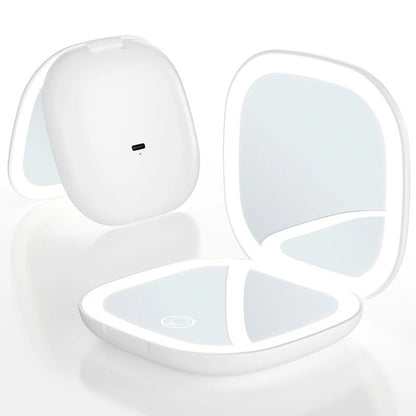 LED 5X 10X Small Makeup Mirror