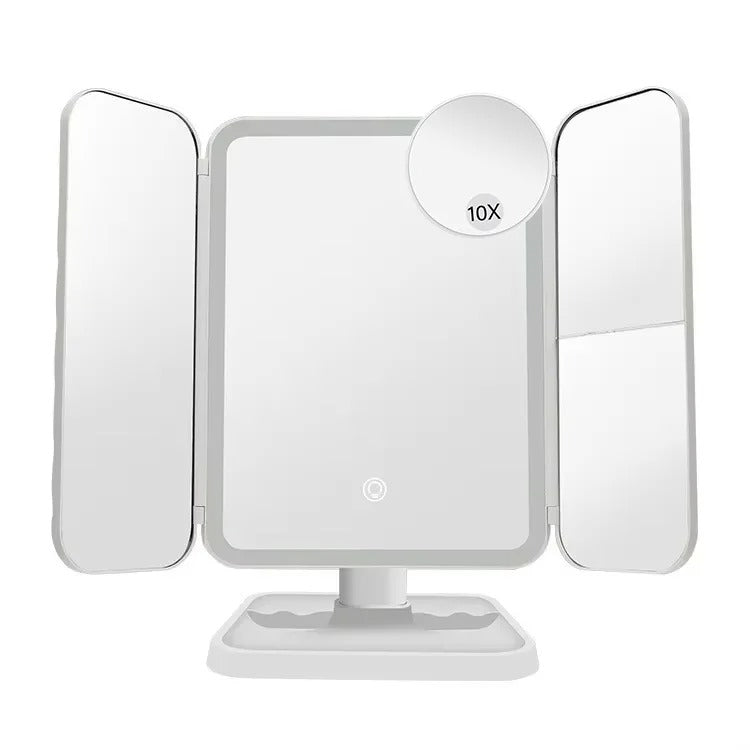 LED Tri-Fold Makeup Mirror