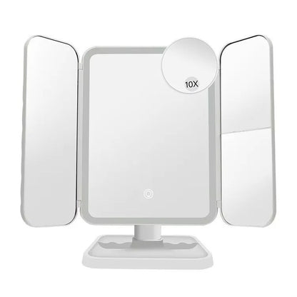 LED Tri-Fold Makeup Mirror