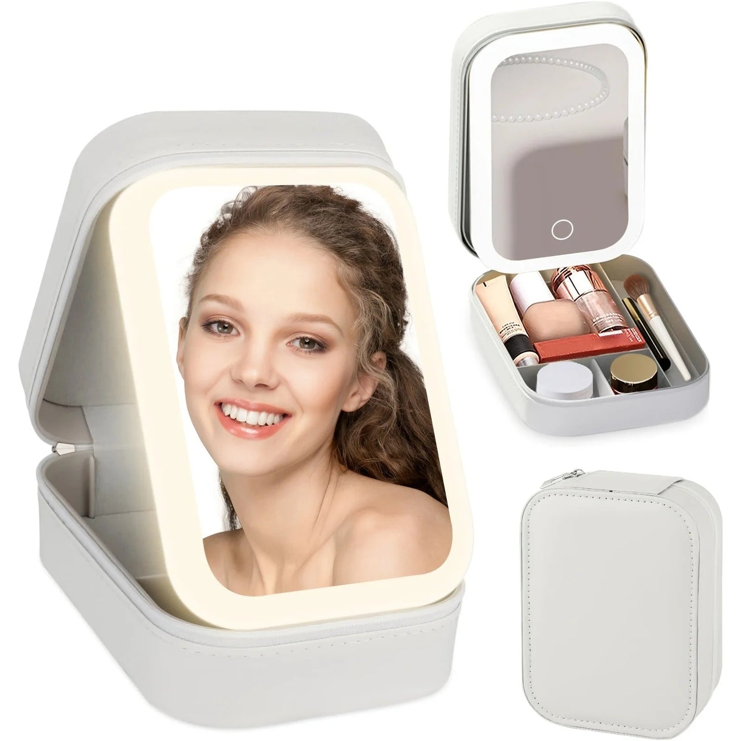 LED Makeup Bag with Mirror