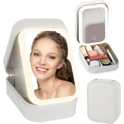 LED Makeup Bag with Mirror