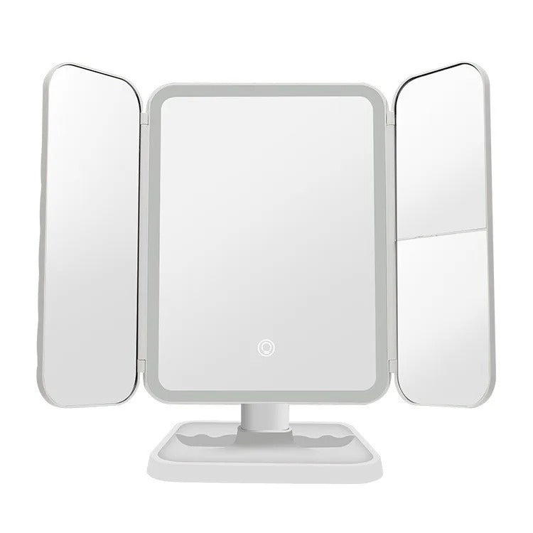 LED Tri-Fold Makeup Mirror