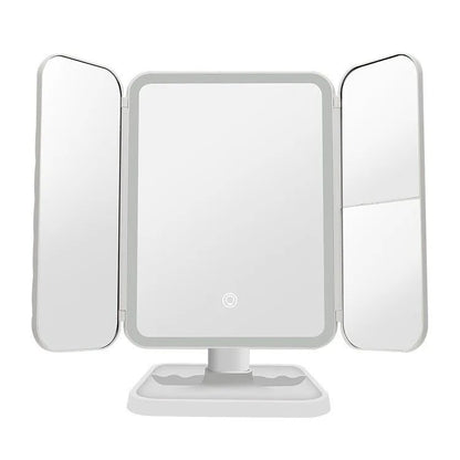 LED Tri-Fold Makeup Mirror