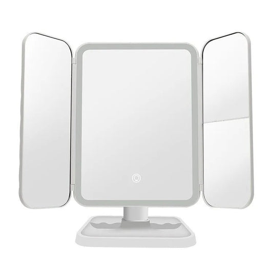 LED Tri-Fold Makeup Mirror